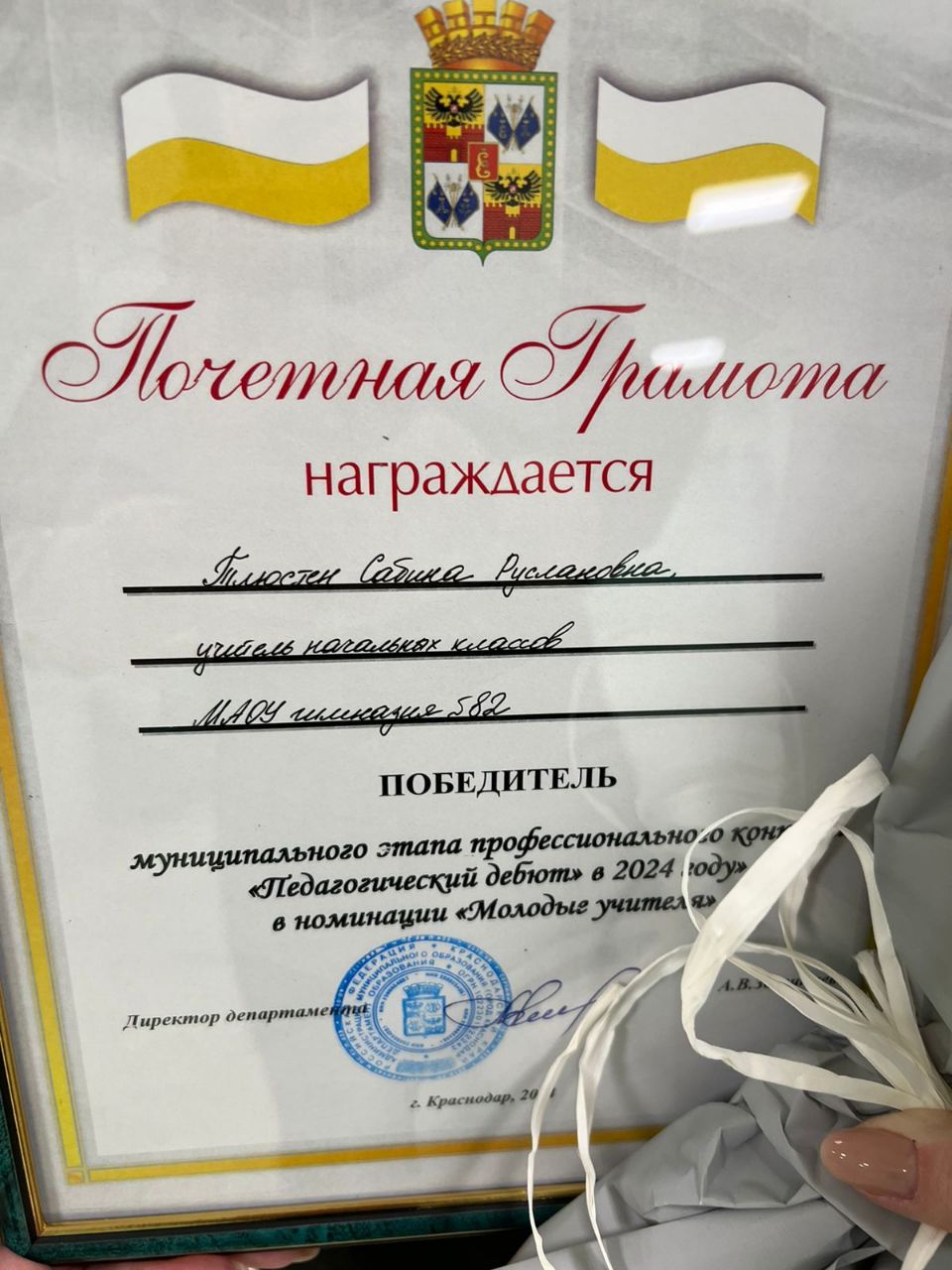 педагогический дебют